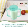 Baluue Drinking Cup for Adults with 2 Handles, Plastic Cup,