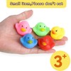 DERAYEE Pack of 50 Yellow Mini Bath Ducks Floating Bath
