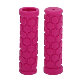 TUCKBOLD Bike Handlebar Grips Covers 102mm Long Lightweight | Bicycle End Grips Protector Pink 1 Pair
