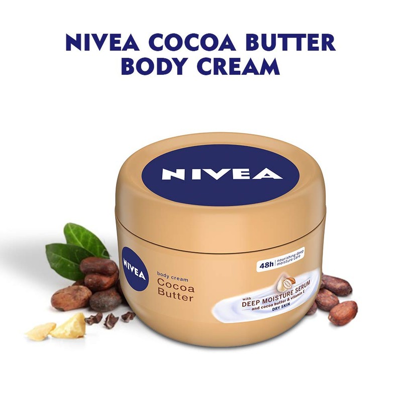 NIVEA Soft Cocoa Butter Body Cream 250 ml (Pack of