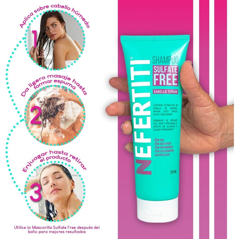 Kit Cabello Teñido Shampoo sin Parabenos + Mascarilla Sulfate Free