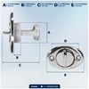 Five Oceans Kayak Drain Plug - Boat Plug, Stainless Steel,