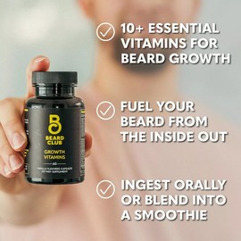 2 Pack - The Beard Club - Beard Growth Vitamins (120 Capsules)