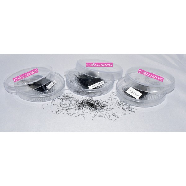 Alluring Combo C curl .15mm x 9mm, 11mm, 13mm Eyelash