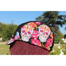 "Handmade" CYCLING CAP SKULL SUGAR  HANDMADE  ANY SIZE