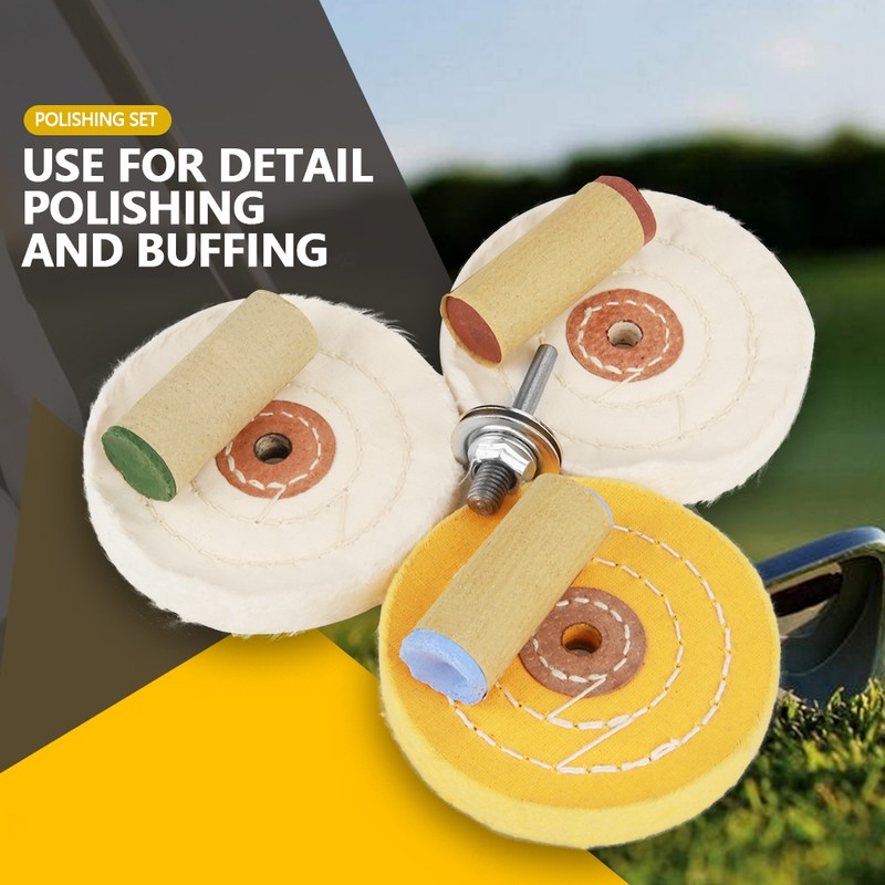 7Pcs Hard Metal Scratch Removal Buffing and Polishing Pads Set