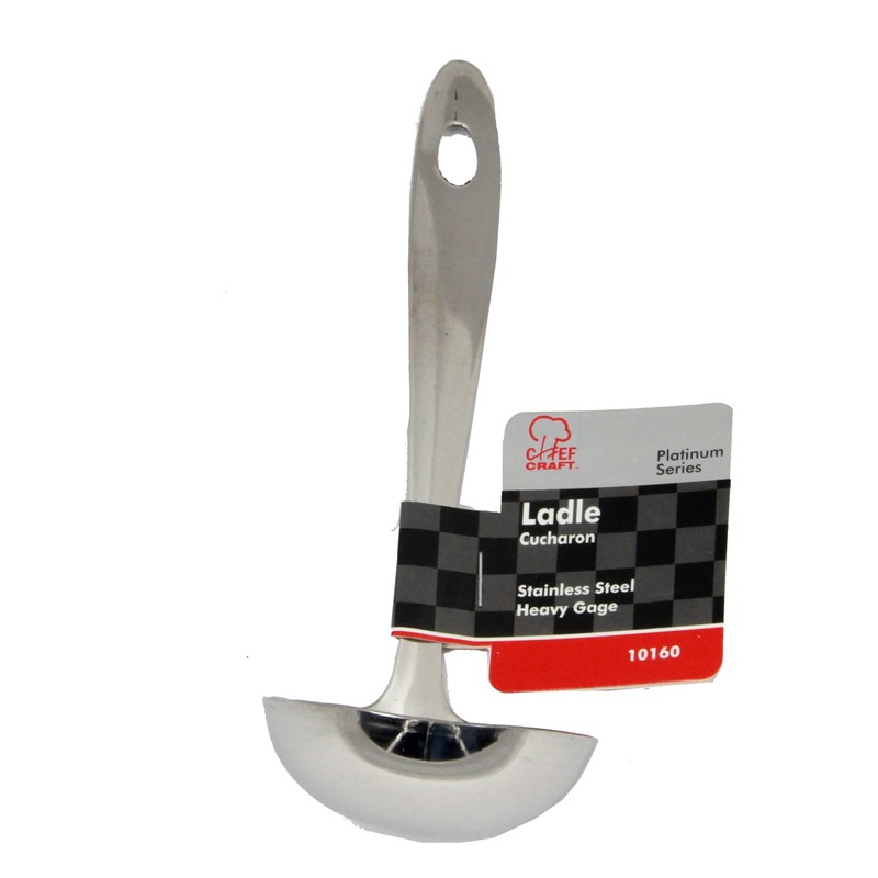Chef Craft Select Serving Ladle, 8 inch, Stainless Steel