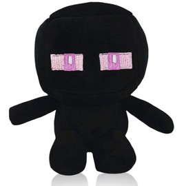 YEIUZPT Mdinecfriaft Plush Toy, Plush Toy Characters Doll, Cartoon Plush Toy, Games Plush Toy for Boys and Girls, Birthday Gifts (Black/13 cm)