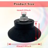 4Pcs Air Compressor Rubber Feet,No Oil Machine Shock-Absorbing Foot Pads,Black(M6