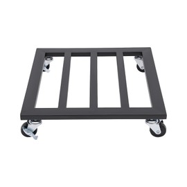 YIYIBYUS Plant Caddy with Wheels 14 Inch Iron Simple Flowerpot Plant Rolling Stand,150 lbs Capacity Heavy Duty Plant Dolly Rolling Stand with 4 360°Lockable Casters for Outdoor Plants (14" Black)
