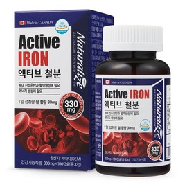 액티브 철분 100캡슐 100일분 철분제 Active Iron 100 Capsules 100-Day Iron Supplement