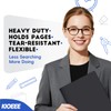 Kioeee Plastic Folders with Pockets (96 Pack), Heavy Duty Plastic