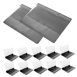 Operitacx 12pcs A4 Transparent 2 Hole Plastic File Folders Reusable Document Organizers for Reports Filing and Office Use and Convenient File Sleeves