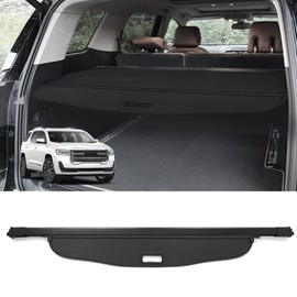 Powerty Cargo Cover for 2017-2023 GMC Acadia Trunk Cover Retractable Trunk Shielding Shade Acadia Accessories Cargo Luggage Cover Black