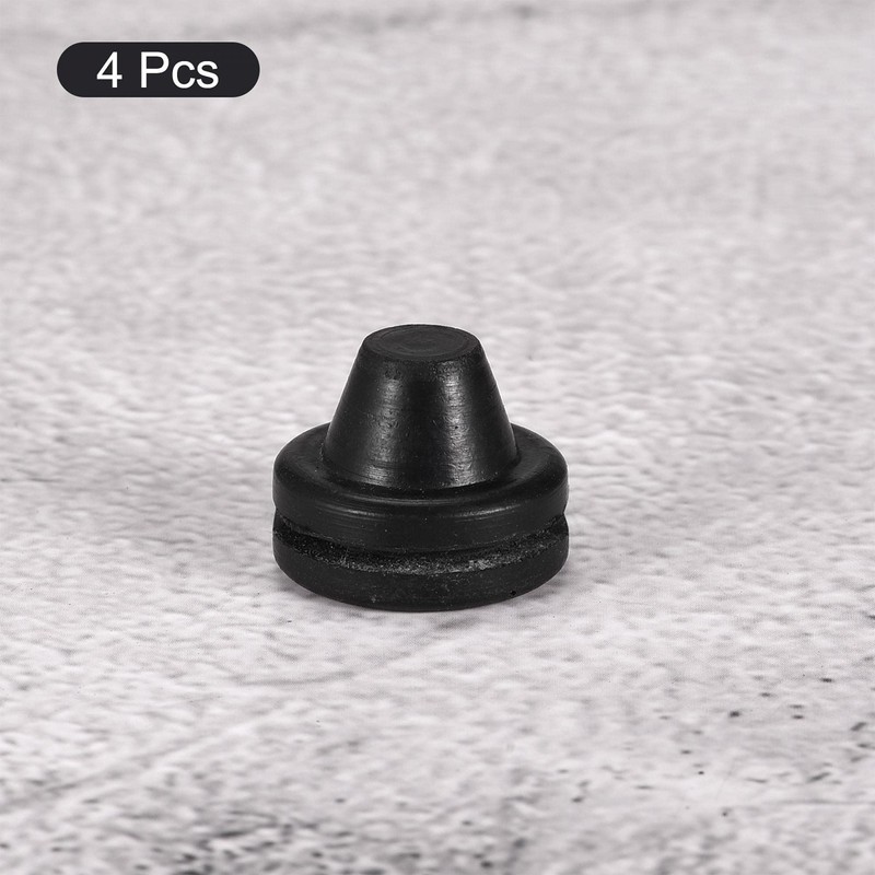 sourcing map Pack of 4 Rubber Grommets Wire Protection Thick