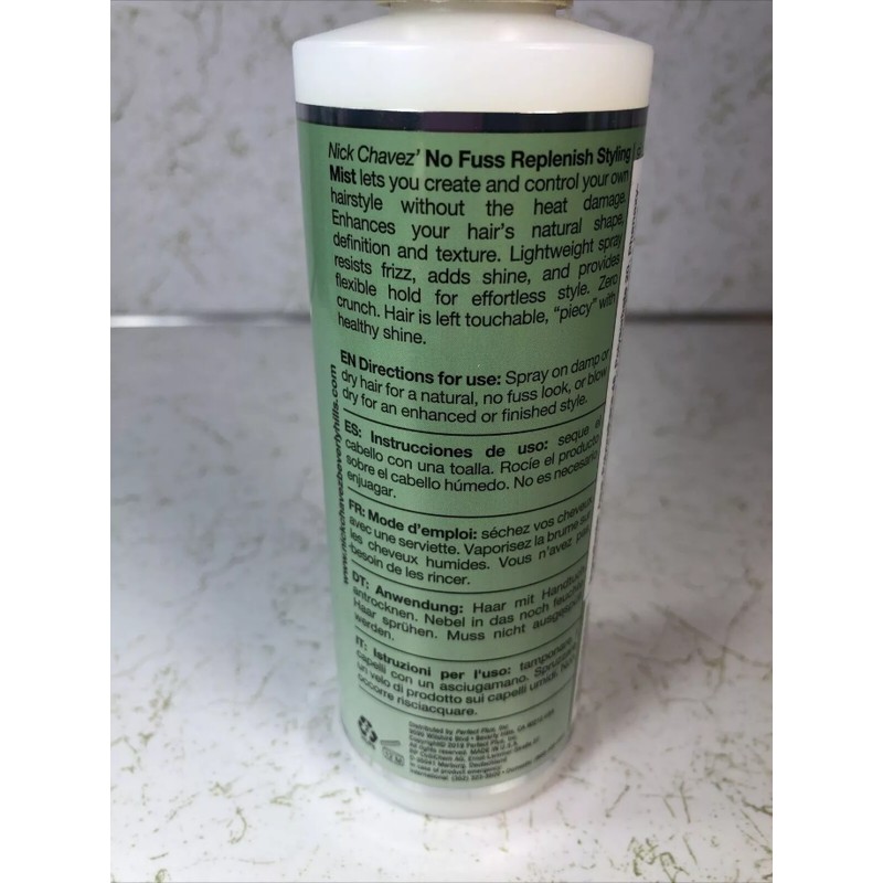 NICK CHAVEZ NO FUSS REPLENISH STYLING MIST EFFORTLESS STYLE 8