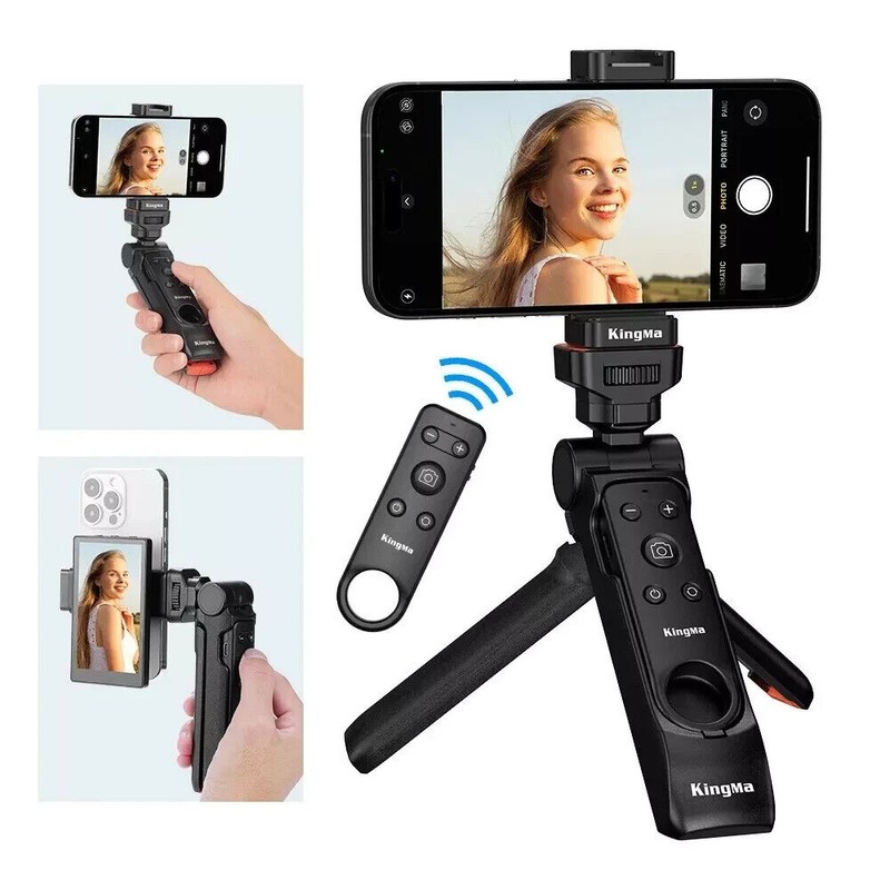 KingMa BM-MPH1 Vlog Selfie Tripod- W/Remote Control-Smartp
