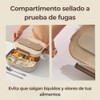 Lunch Box with Thermal Carry Bag, 4 Compartments + Bowl