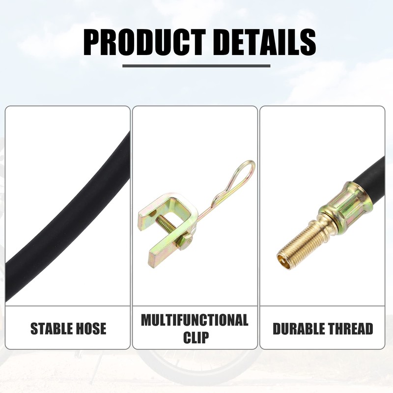 X AUTOHAUX 8pcs Tire Valve Extension Stem Adaptor Tool 4