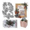 Pine Leaf Leaves Cutting Dies, Christmas Leaves Die Cuts Metal