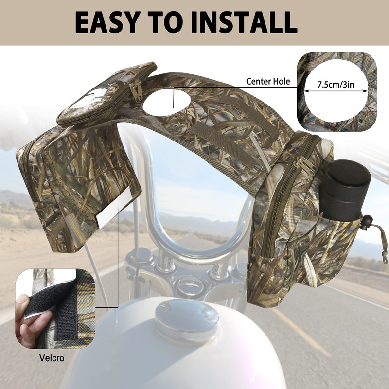 MYDAYS ATV Saddle Bag,Cargo Tank Phone Bag Storage Luggage for