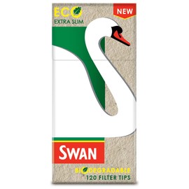 SWAN Extra Slim 'ECO BIODEGRADABLE' 120 Pre Cut Filter Tips (10)