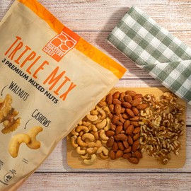 Roastery Coast - Daily Nuts Healthy Mix Bulk | 3 LB Bulk Pouch | Nuts Snack Mix | Deluxe assorted snack | Nut Snacks | Daily Nuts (D. Triple Mix)