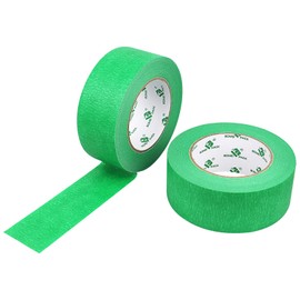 Green Masking Tape Decorative Writable Green Painters Tape for Arts & Crafts,2 Rolls Pack, 48mm x 30m Per Roll BOMEI PACK