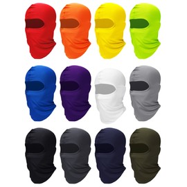 Zhanmai - Cubierta de cara completa, protección UV, protección UV, pasamontañas transpirable, para motocicleta al aire última intervensión, ciclismo, Colores brillantes, Talla única