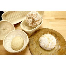 Frieling Round Proofing Basket, Brotform Bread Rising Banneton and Serving Basket, 10-Inch