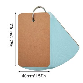 Index Cards with Ring, Flash Cards, Colourful Flash Cards, 6 Pack 300 Vocabulary Cards for Revision, Revision Cards Index Cards Mini Notepads Blank Flashcards Study Cards on Ring