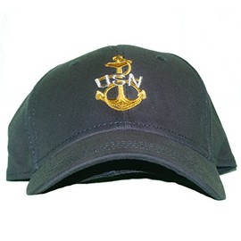 U.S. Navy Chief Petty Officer CPO Baseball Cap Hat Vintage Anchor Fitted (S/M)