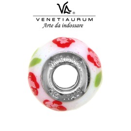 Venetiaurum - Charm-Anhänger aus Original-Muranoglas und Silber 925 - Schmuck "Made in Italy“ zertifiziert