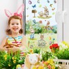BOOMTOP 9 Sheets Easter Window Stickers, Bunny Ester Window Clings