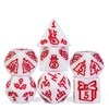 HDdais Christmas Dice 7-Die Polyhedral DND Dice with Christmas Tree
