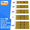 23 Gauge Pinner Nails (5/8",3/4",5/6",1",1-3/8") Assorted 5 Sizes' Headless Pin