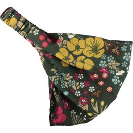 Head Wrap 3 in 1 Headband Khaki Flower