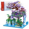 NEWABWN Chinese Moon Palace Pavilion Building Blocks Set - Micro