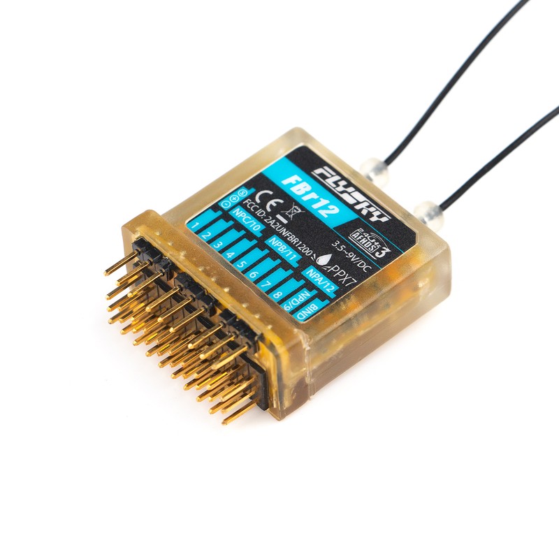 FlySky FBr12 Receiver 12CH Receiver AFHDS3 for Vehicle PL18 NB4