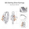 Hypoallergenic Dog Earrings 925 Sterling Silver Cute Animal Dog Dangle