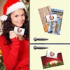 TRIOSK Christmas Magnets 3D Illusion Fridge Magnet Cat with Saying