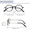 KoKoBin Ultradünne ultraleicht Anti-Blaulicht Lesebrille mit Etui Tragbare Anti-Glare-Brille (Schwarz,