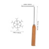 ABOOFAN 1 Set Snowflake Timbale Iron with Ergonomic Handle Deep