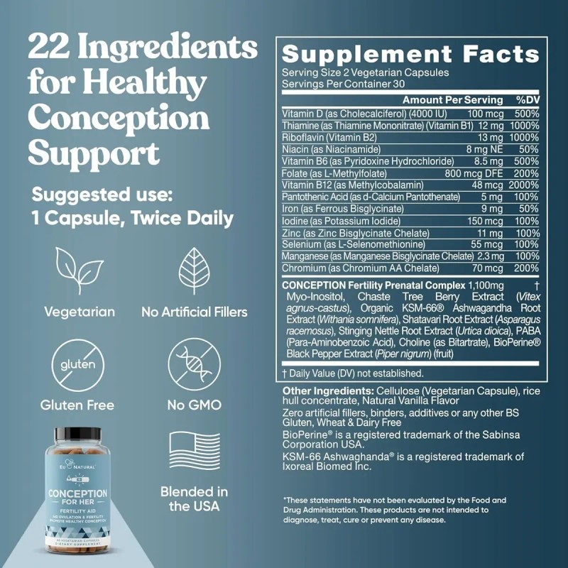 Natural Conception Fertilidad Mujer Pack Importado