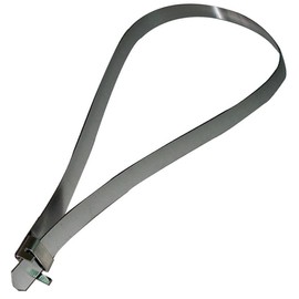 Alkan -460128010 Universal Prefabricated Stainless Steel Band (AISI 430) Hose Clamp Set L 280 mm / Clamping Clamp Set with Clips / Hose Clamp Strap for our Hose Clamp Pliers