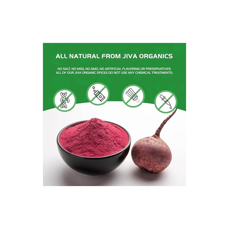 Jiva Organics Polvo De Remolacha (Bolsa De 7 Oz) -