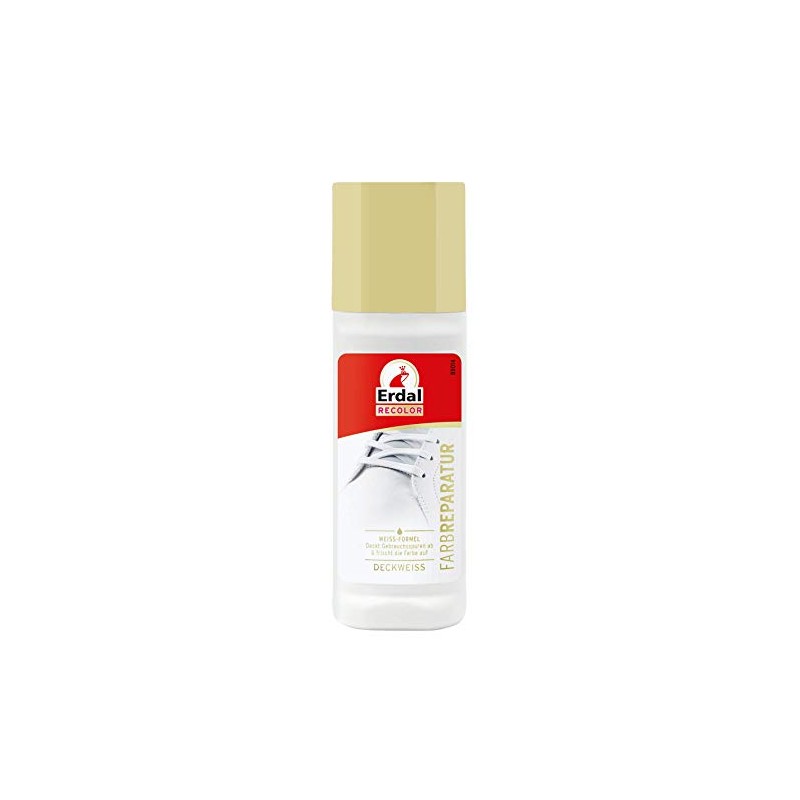 Erdal Compatible with Leather, Textile, Colour Repair Opaque White, 75