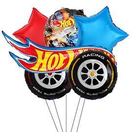 6 pcs Hot Car Themed balloons/Hot Race Car Birthday Party Supplies Baby Shower Party Decorations