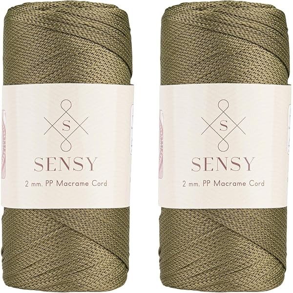 Sensy Premium 2 Pack of 2mm 251 Yards Polyester Rope