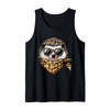 Hedgehog Wearing Leopard Scarf Animal Wearing Sunglasses Tank Top